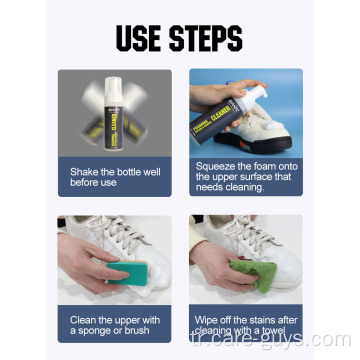 Naylon köpük temizleyici için ayakkabı bakımı temizleyici spreyi